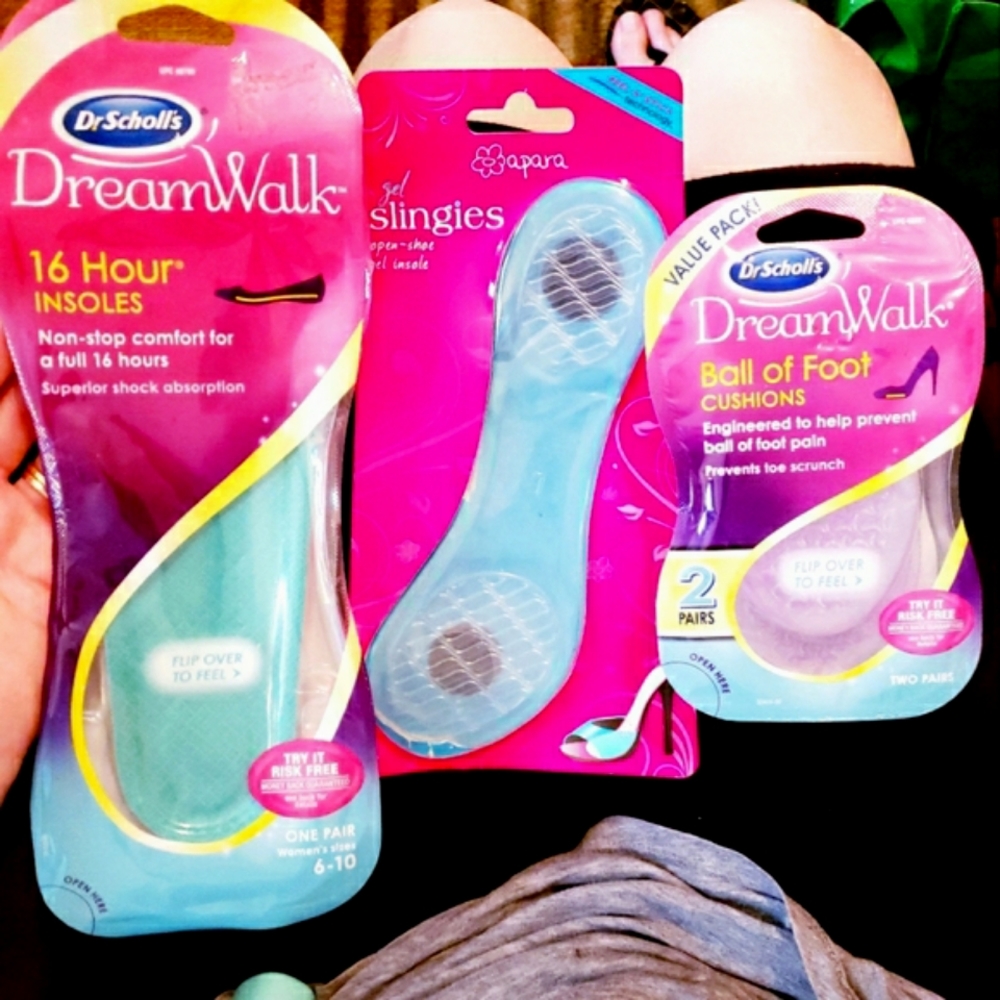 4 pairs of shoe insole inserts bundle
